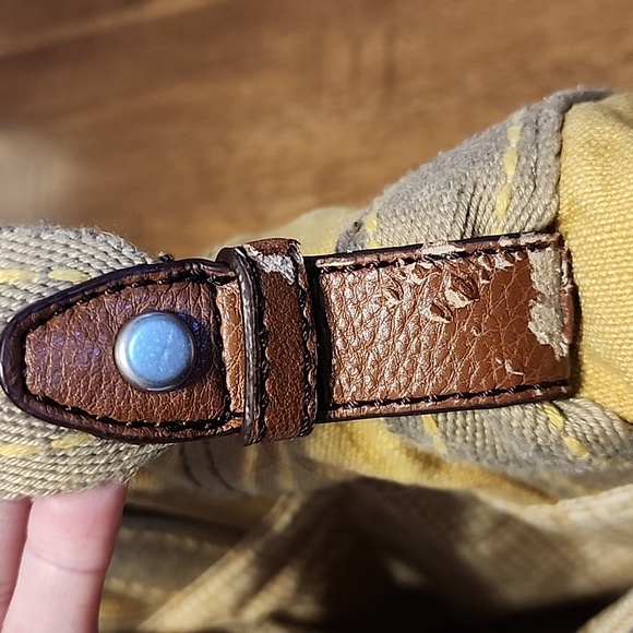 FOSSIL VINTAGE CANVAS MESSENGER BAG - Picture 14 of 16